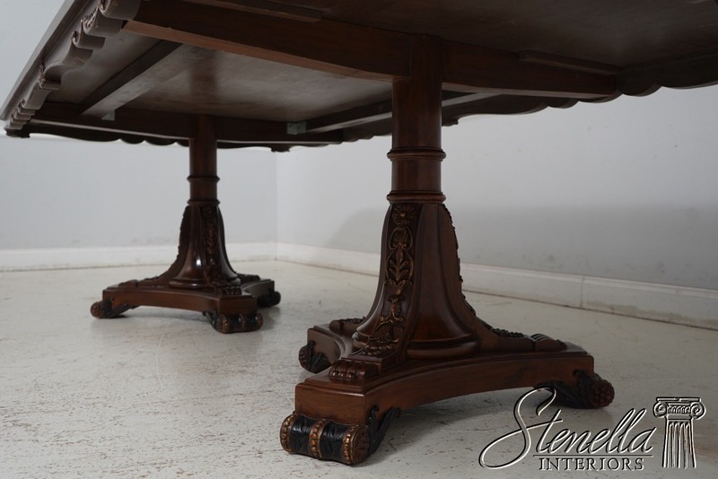 LF62863: Large Regency Italian Style Double Pedestal Dining Table gallery
