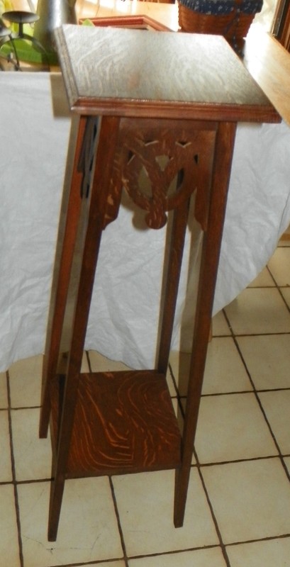 Solid Quartersawn Oak Mission Plant Stand (PS-231)