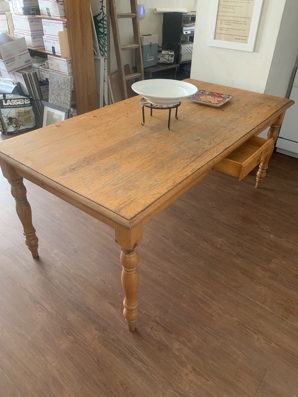 Antique Solid Oak Dining table 72 X36, Height 30 inches high