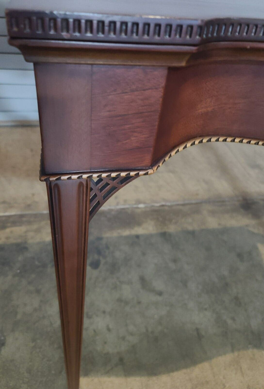Sutton Collection Mahogany Chippendale Game Table w Inlays by Century Furniture gallery