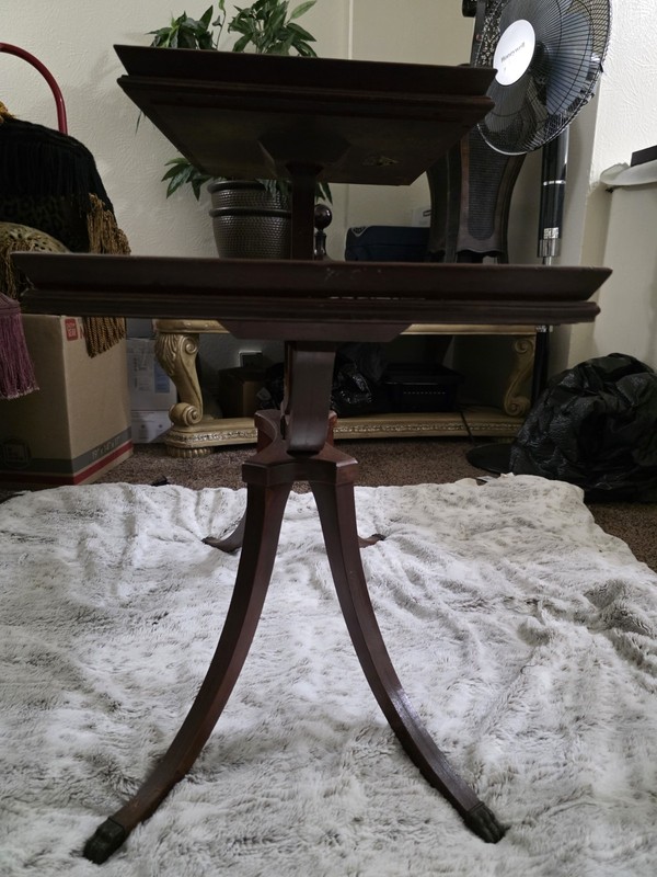 Beautiful Vintage Victorian Duncan Phyfe 3 Tier Table gallery