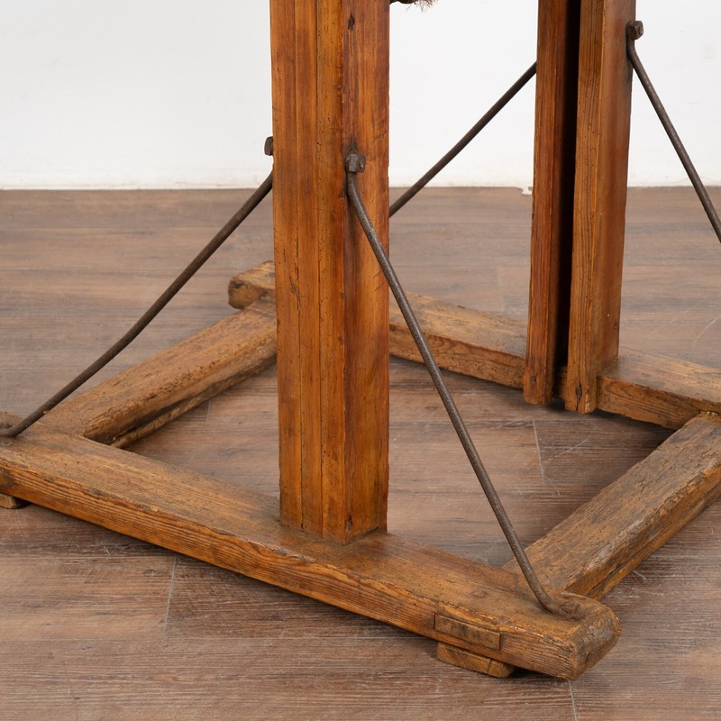 Antique Grain Lift Rustic Display Table, Denmark circa 1900 gallery