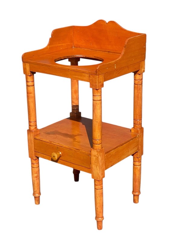 Antique New England Maple & Pine Wash Stand gallery
