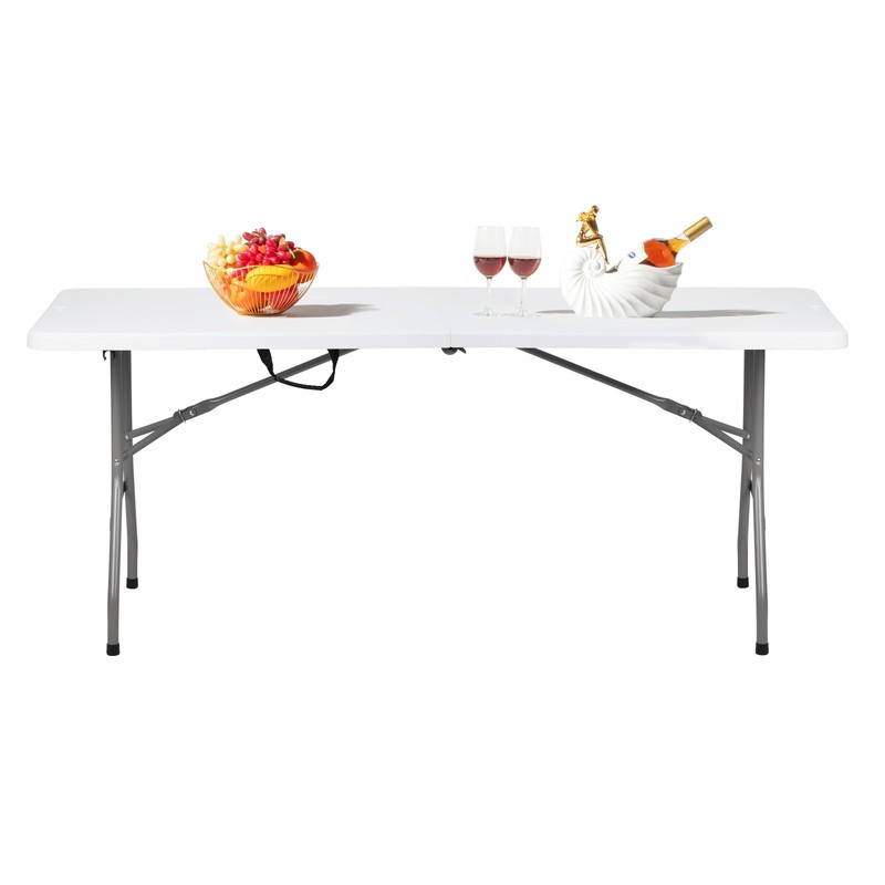 6FT Outdoor Courtyard Foldable Long Table,in stock gallery