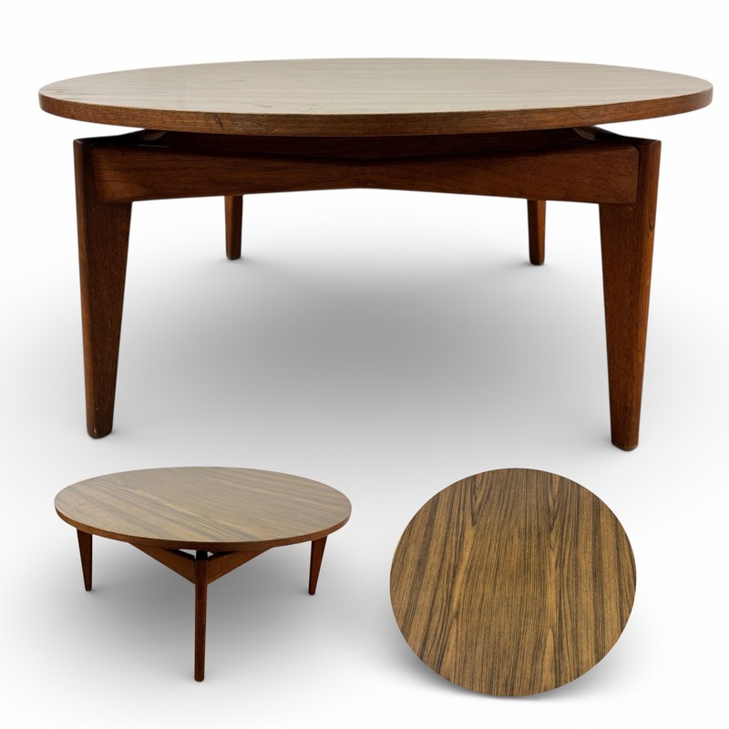 Custom 36″ Mid Century Modern Coffee Table Made in NYC 1950s Laminate Cocktail