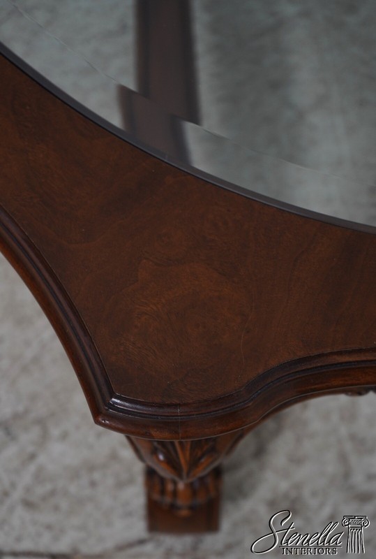 L66330EC: KARGES French Walnut Glass Top Coffee Table gallery