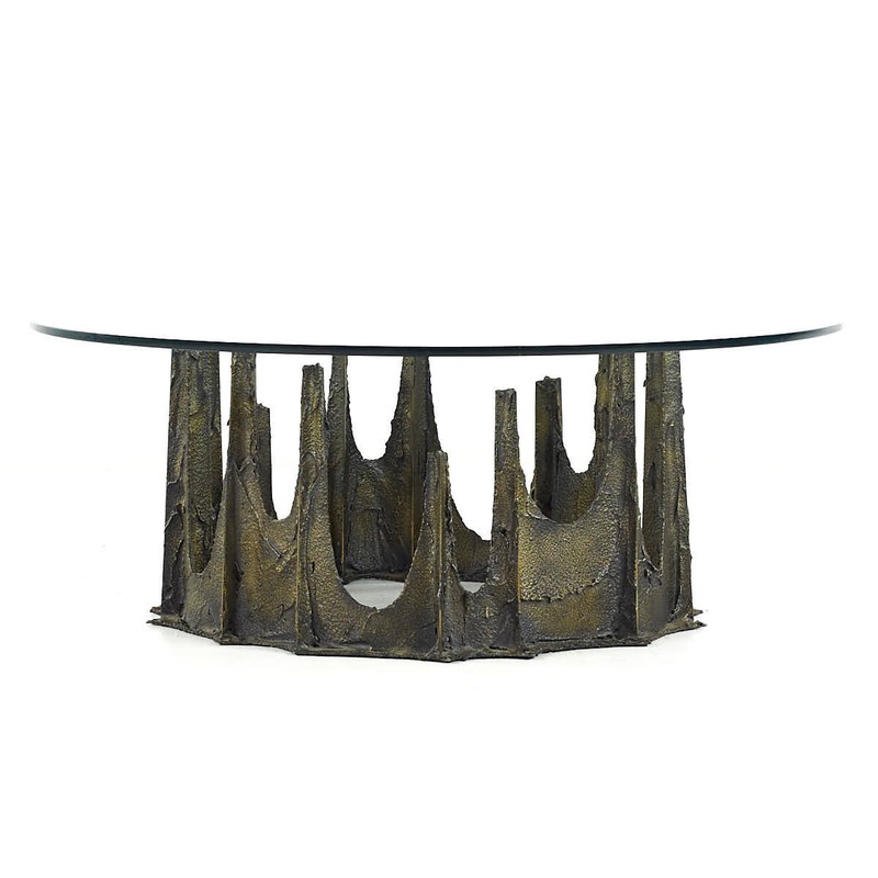 Paul Evans Mid Century 1972 Stalagmite Round Coffee Table