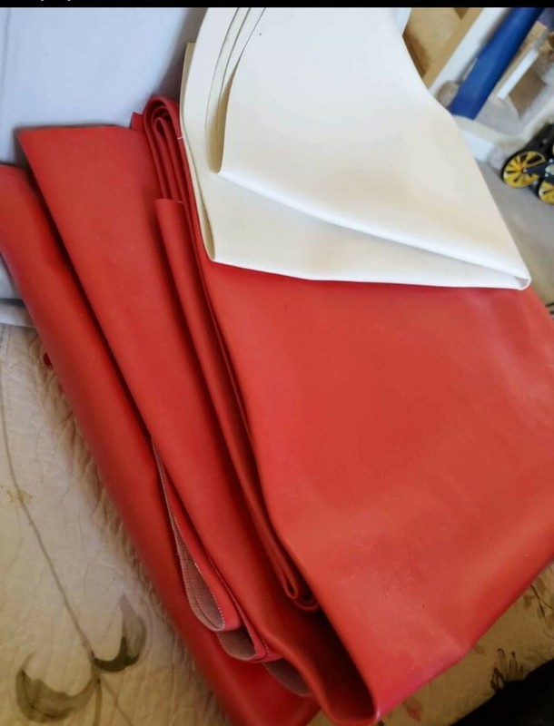Retro 50s Table Chairs Set Red White Blue Enamel Top Extra Leafs Pick Up Only gallery