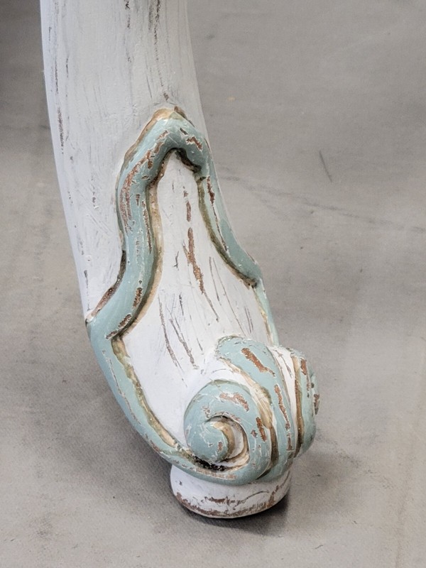 Vintage French Style Painted Cabriole Console Table gallery