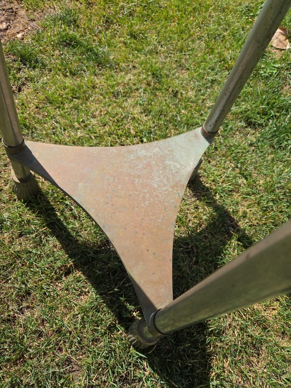 Vintage Neoclassical Occasional Table Brass gallery