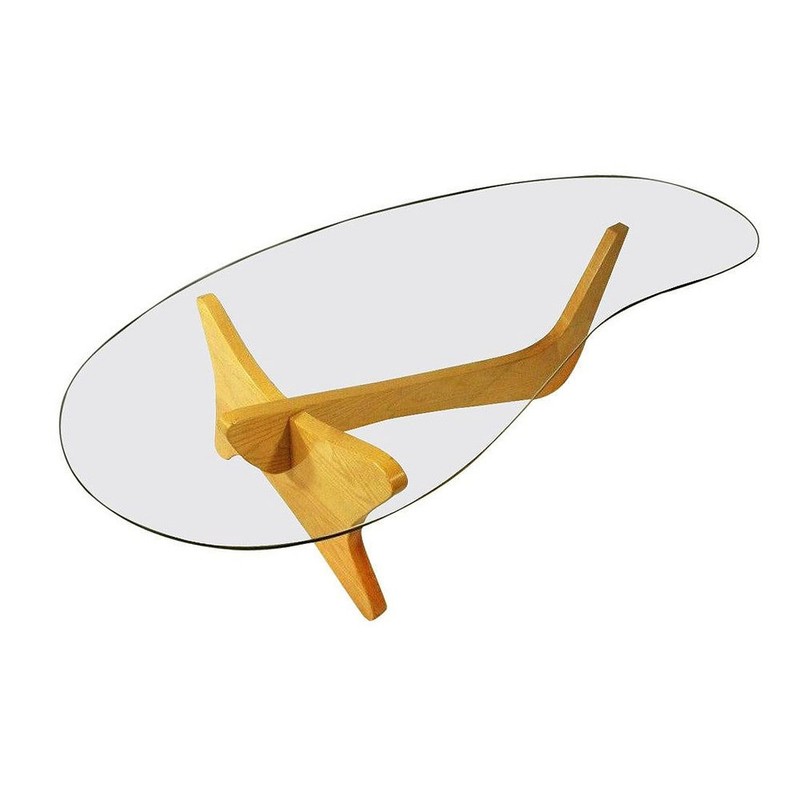 Mid-Century Noguchi Style Biomorphic "Airplane" Coffee Table gallery