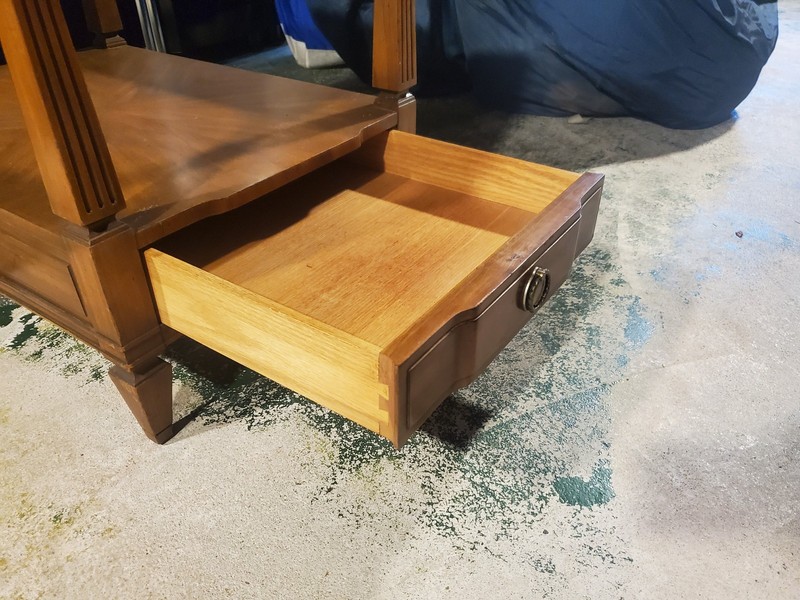 Mid-20th Century Italian Provincial Soild Wood Antiquie End Tables gallery