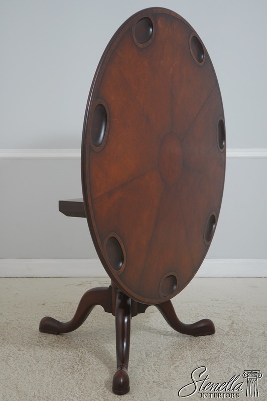 L72263: KITTINGER Colonial Williamsburg CW-41 Leather Top Tilt Games Table gallery