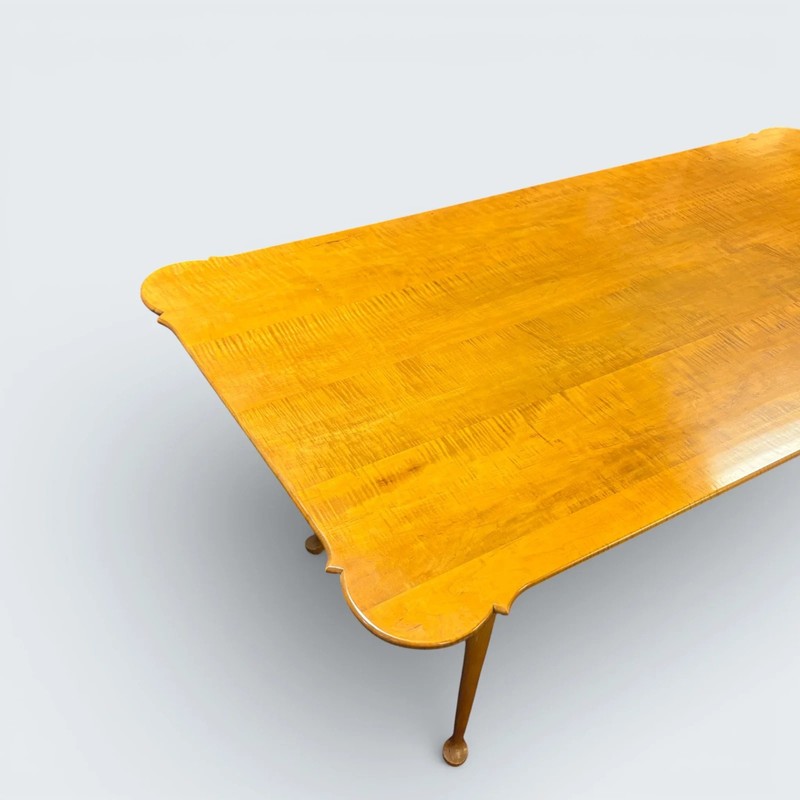 Eldred Wheeler Queen- Anne Style Tiger Maple Dining Table gallery