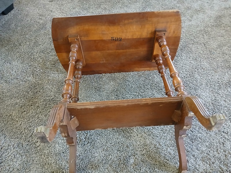 Antique WOOD End Table - Duncan Phyfe Design gallery