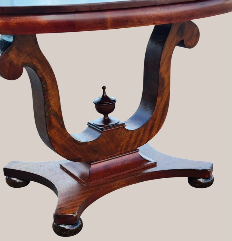 American Empire Solid Mahogany Center Table / Foyer Table gallery