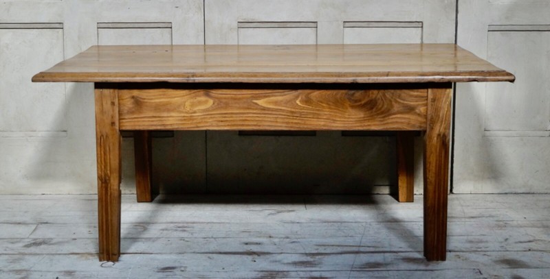 Antique French Chestnut Occasional Table gallery