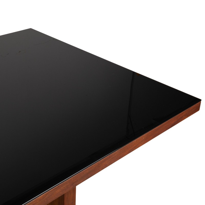 Rolf Benz Dining Table Wood Glass Black Brown 190 x 100 cm gallery