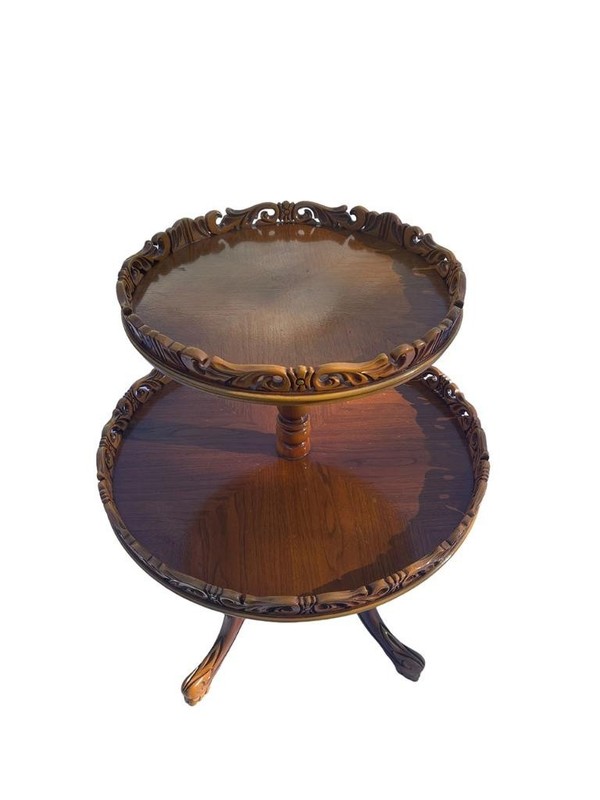 Baroque Style Two Tier Dumbwaiter Table