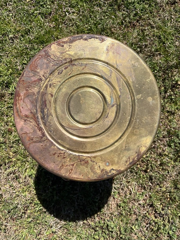 Patina Brass Side Table/ Foot Stool Made In Hong Kong gallery