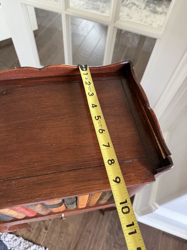 Louis XVI Style 19th Century Night Table Faux Books Mahogany Kingwood Rare gallery