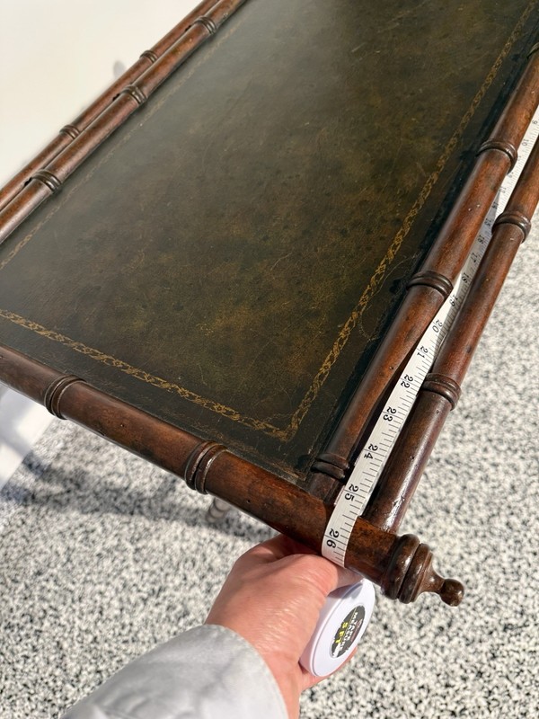 Antique Vintage Faux Bamboo Wood Butler Tray Table gallery