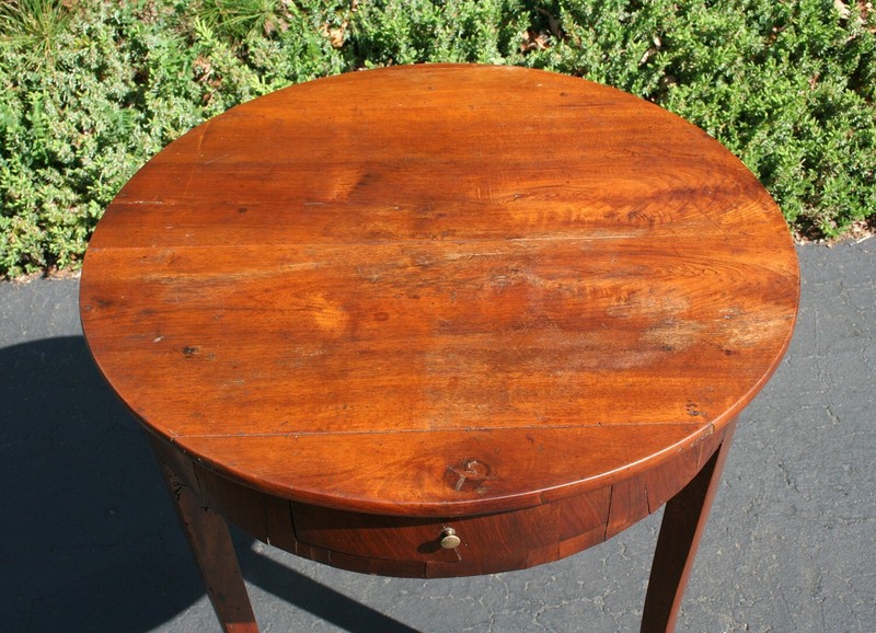 Antique Cherry Country French Table, 19th Century gallery