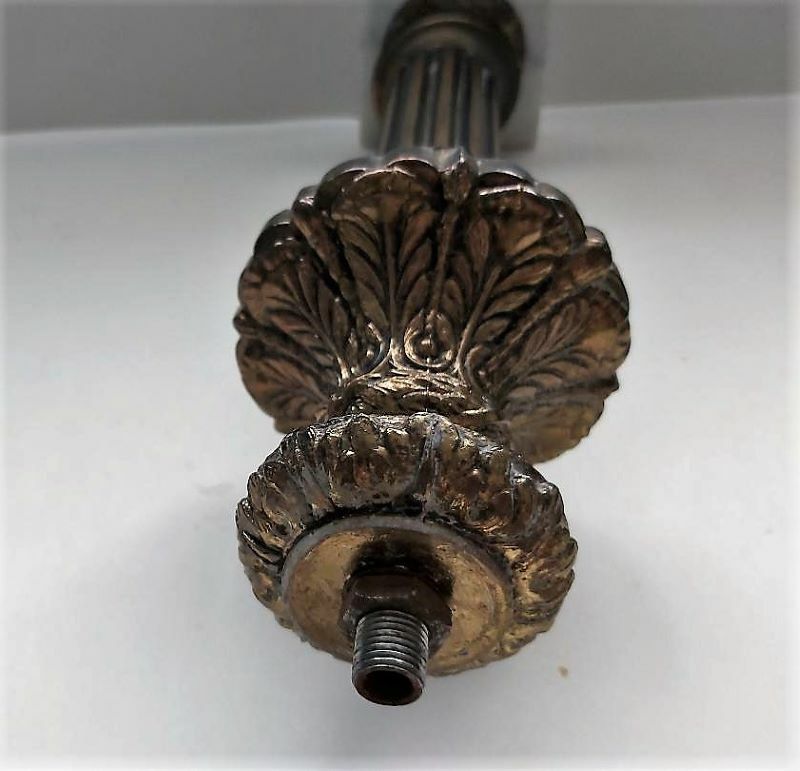 Set 3:Parts Italian Marble Coffee Table:Marble Base Bronze Post w/Decorative Top gallery