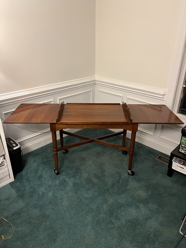 Vintage Stickley Cherry Tea Bar Cart Table Stickley Buffet Table Cart Furniture