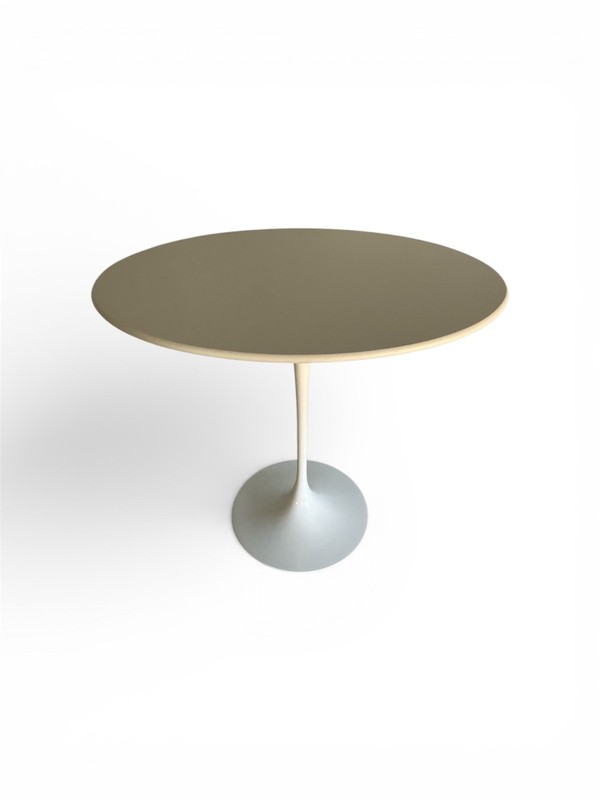 Signed Eero Saarinen for Knoll, Tulip End Table MCM, Made in Italy, White, MINT