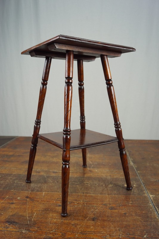 Vintage Flower Table 50s Mid-Century 60s Flower Stand Wood Table 2 gallery