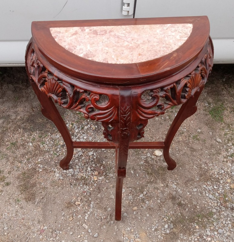 Teak Carved Entry Table (ENT66)