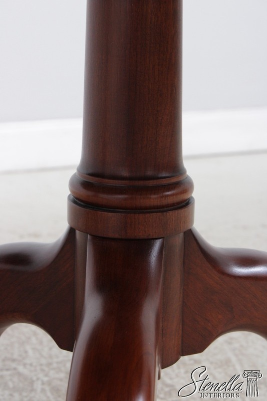 LF72273: HENKEL HARRIS Cherry Queen Anne Style Double Pedestal Dining Table gallery