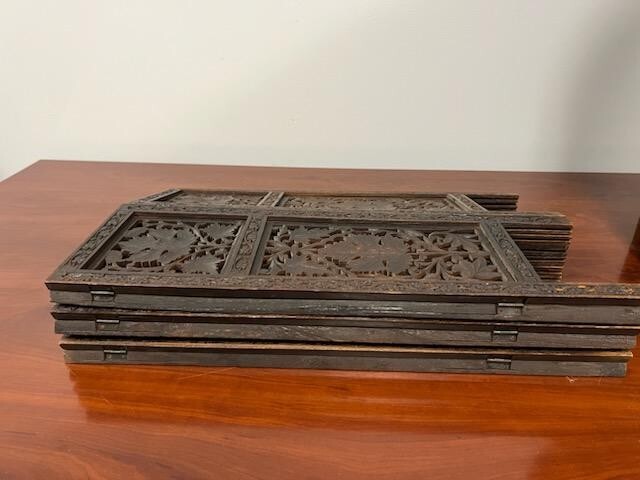 Exquisite Antique Hand Carved Indian Foliate Octagonal Table 19th Century gallery