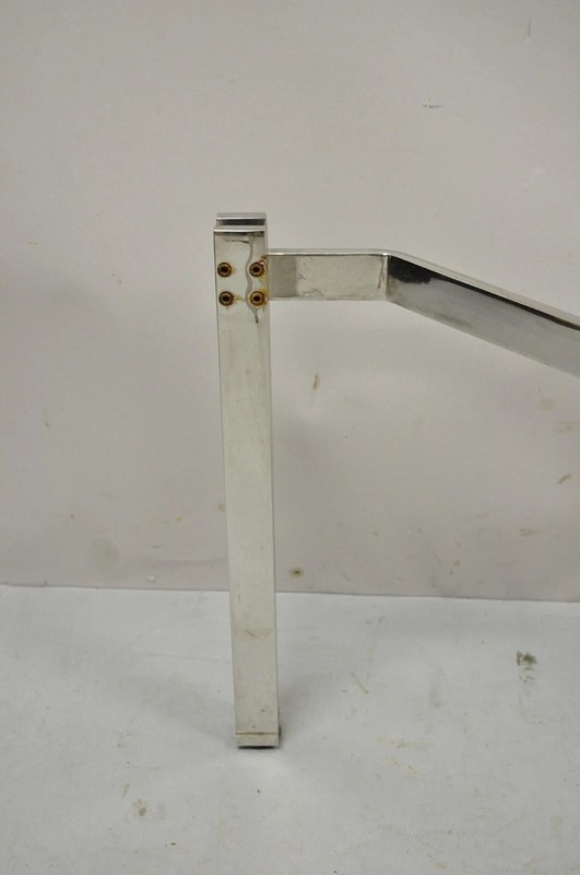 Mid Century Modern Chrome Metal X-frame Baughman Style Coffee Table Base gallery