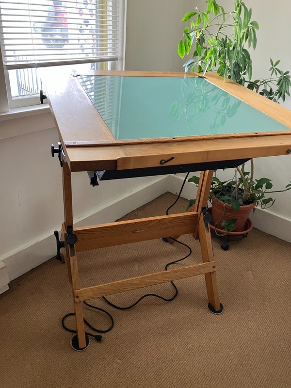 Vintage Hamilton Light Box Drafting Table gallery