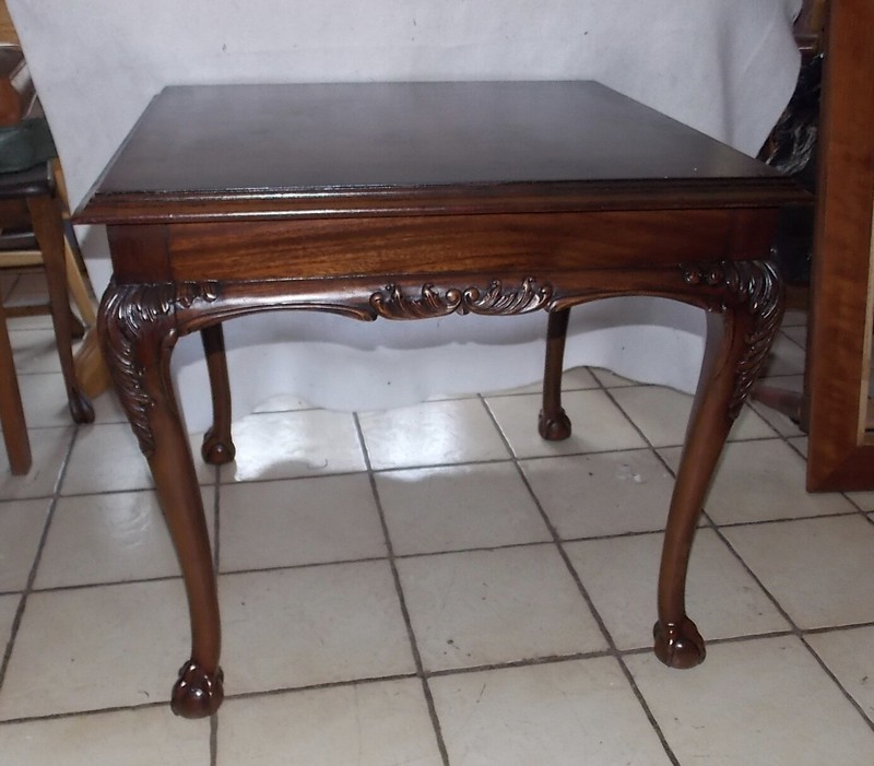 Mahogany Carved End Table / Side Table by Baker (ET47) gallery