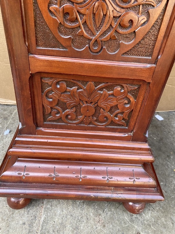 WALNUT CARVED PEDESTAL, ATTR. PABST gallery