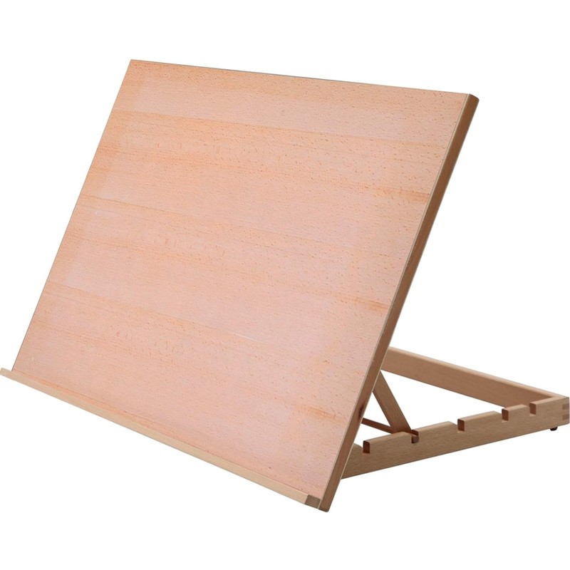 Drawing Easel Beech Wood Large 29.5×19.7 Inches Adjustable Angles Art Board
