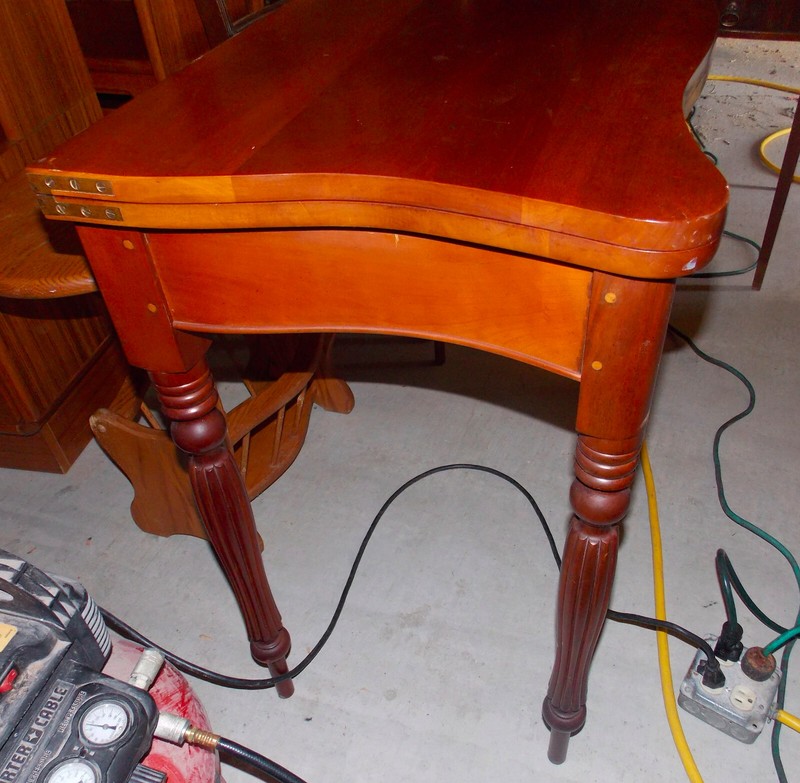 Solid Cherry Flip Top Game Table / Entry Table (ENT23) gallery