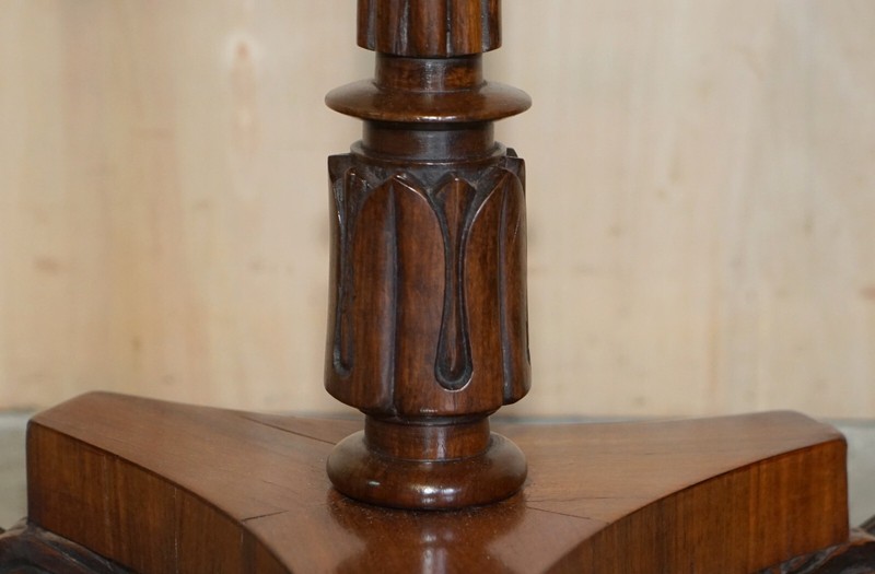 Important Antique Restored William IV 1830 Occasional Side End Wine Lamp Table gallery