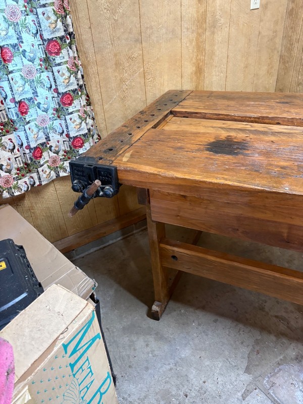 antique work bench