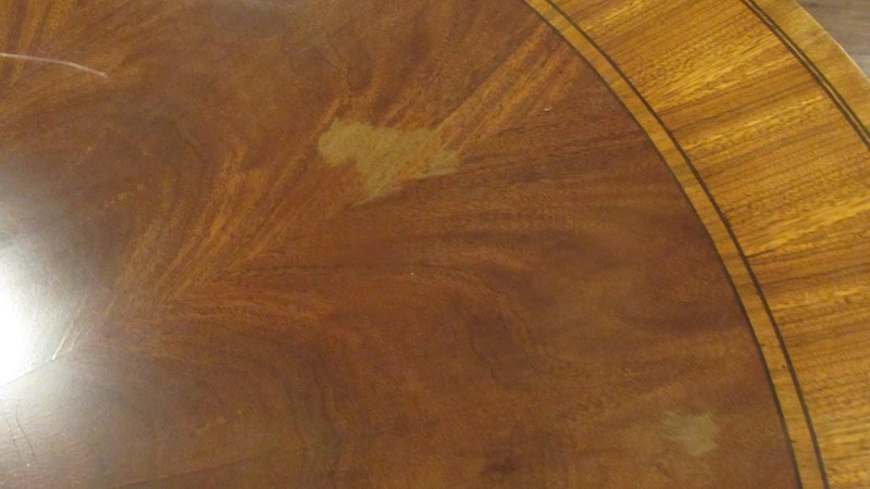 Ethan Allen Flame Mahogany Round Kitchen Dining Room Table Amazing gallery