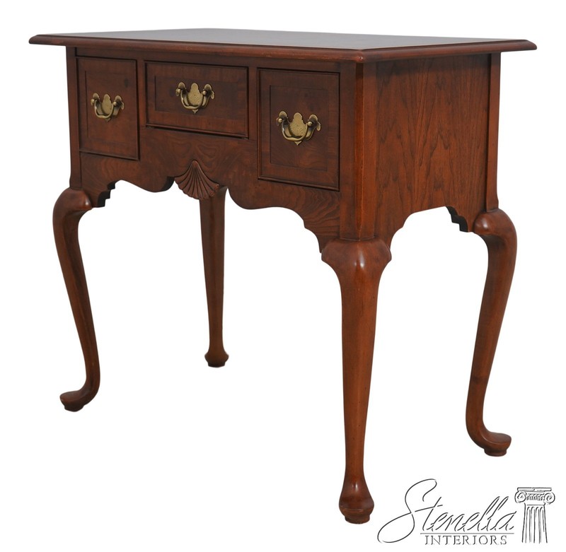 L70693: HEKMAN George III English Style Walnut Dressing Table Lowboy