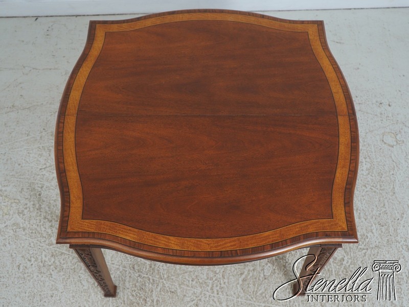 L72481: HENREDON Chippendale Mahogany Dining Room Breakfast Table gallery