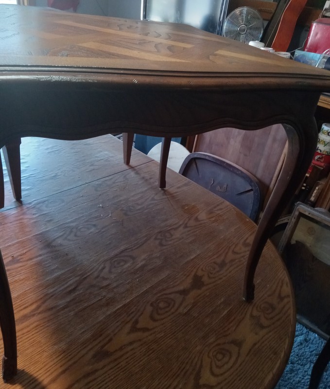 Mid Century Oak Inlaid Top Henredon Side Table / End Table (ET79) gallery