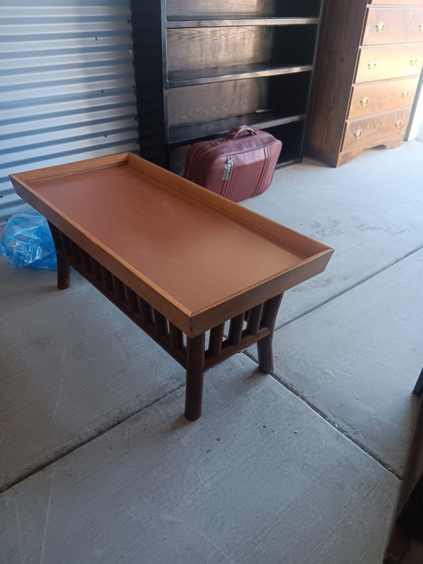 VINTAGE ORIENTAL ALL WOOD COFFEE TABLE gallery