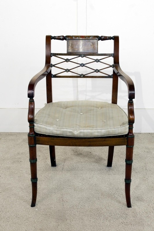 Regency Dining Set Pedestal Table and 8 Chairs Mahogany gallery