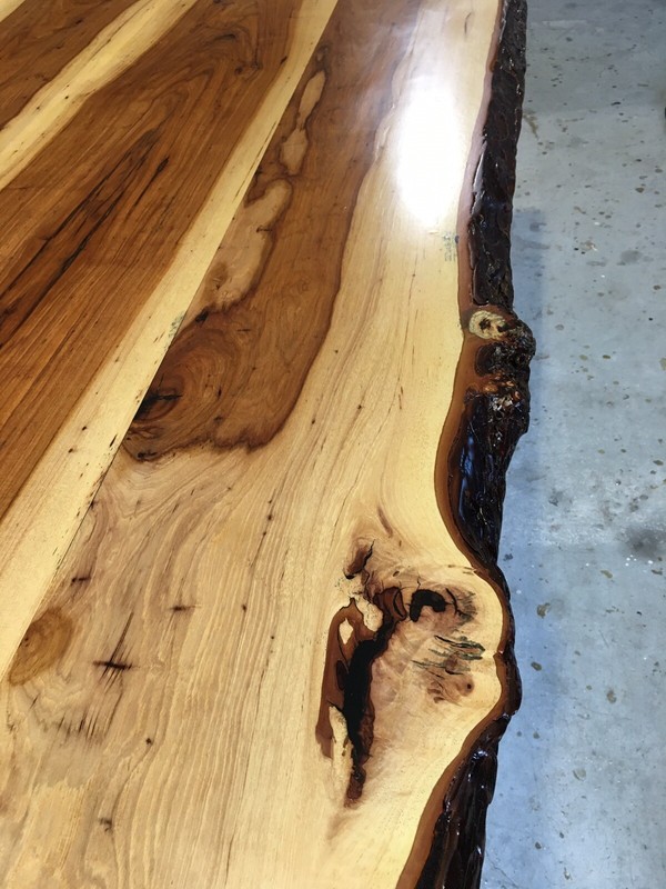 Solid Pecan Wood Live Edge Dining Conference Room Table TOP NO BASE gallery