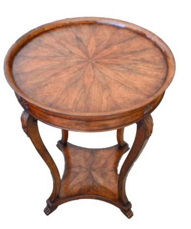 Michael Taylor Panache Designs Directoire French Style Occasional Table With Sta